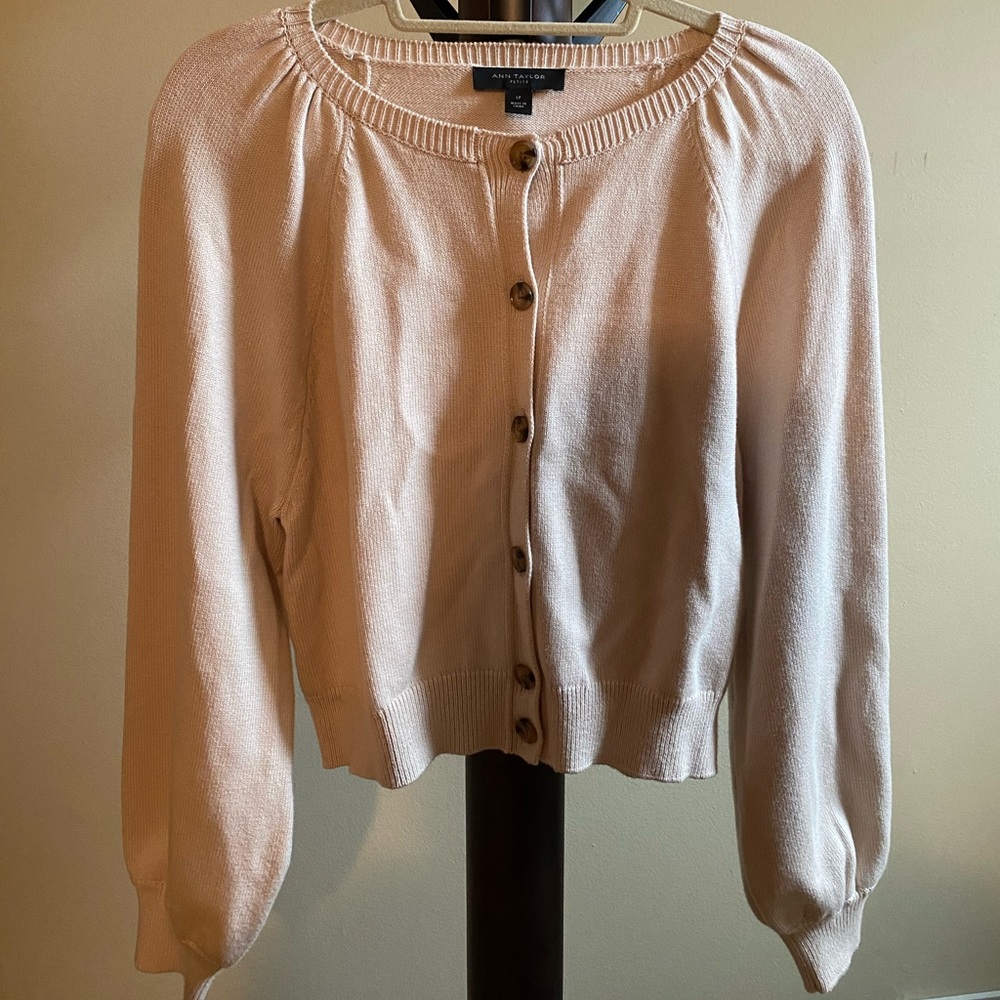 Ann Taylor cropped cardigan.